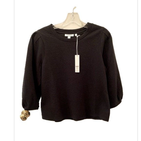 Chico’s Textured Jacquard Top • Size 1 • Zynergy Top - Picture 1 of 11